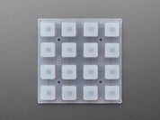 Silicone Elastomer 4x4 Button Keypad - for 3mm LEDs