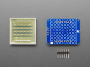 Small 1.2" 8x8 Ultra Bright White LED Matrix + Backpack