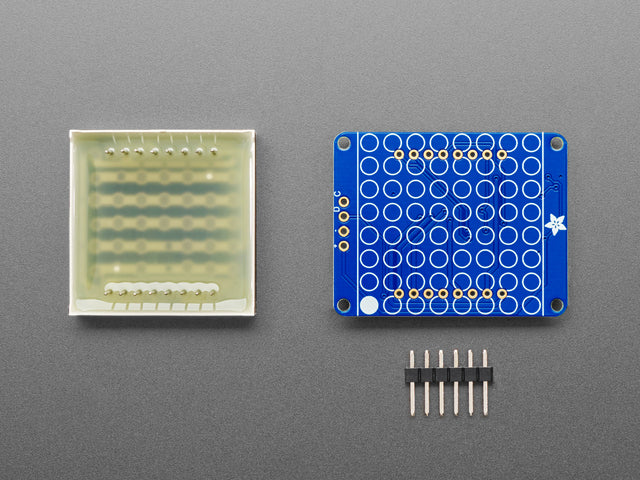 Small 1.2" 8x8 Ultra Bright White LED Matrix + Backpack