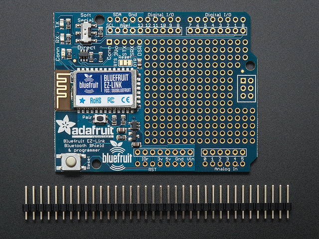 Bluefruit EZ-Link Shield - Bluetooth Arduino Serial & Programmer
