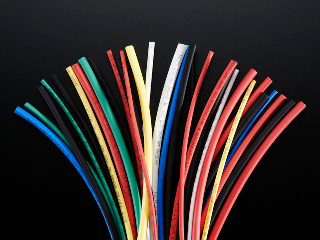 Multi-Colored Heat Shrink Pack - 3/32" + 1/8" + 3/16" Diameters