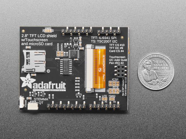 2.8" TFT Touch Shield for Arduino with Resistive Touch Screen v2