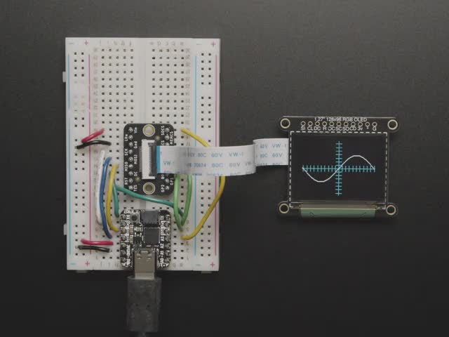 OLED Breakout Board - 16-bit Color 1.27" w/microSD holder