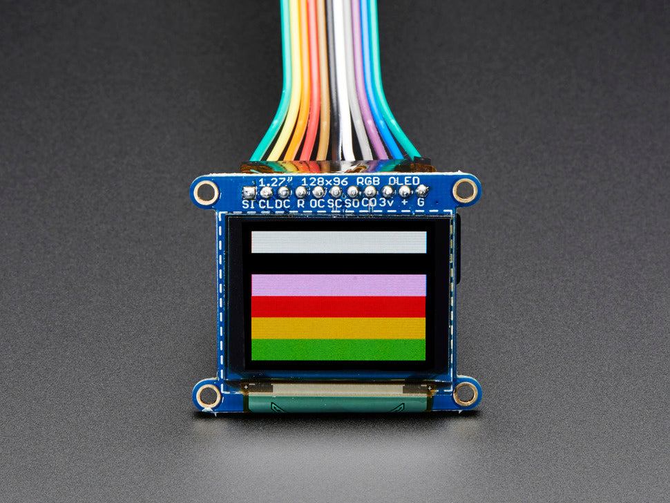 OLED Breakout Board - 16-bit Color 1.27" w/microSD holder