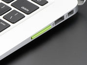 Green Shortening microSD adapter for Raspberry Pi & Macbooks