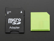Green Shortening microSD adapter for Raspberry Pi & Macbooks