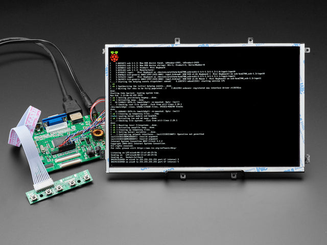 10.1" Display & Audio 1280x800 IPS - HDMI/VGA/NTSC/PAL