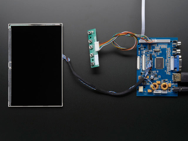 HDMI 4 Pi: 7" Display & Audio 1280x800 IPS - HDMI/VGA/NTSC/PAL