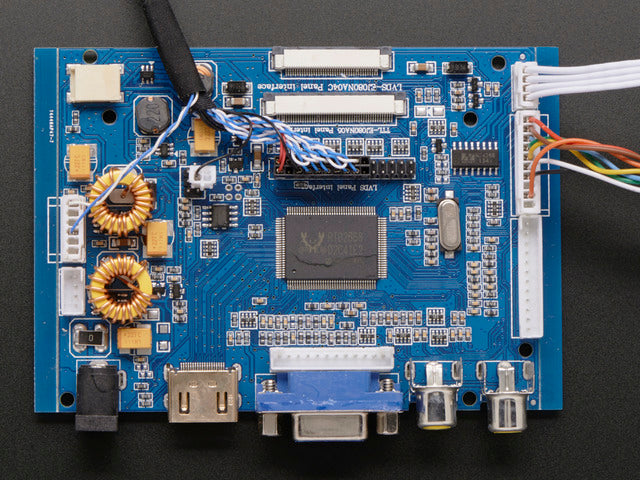 HDMI 4 Pi: 7" Display & Audio 1280x800 IPS - HDMI/VGA/NTSC/PAL