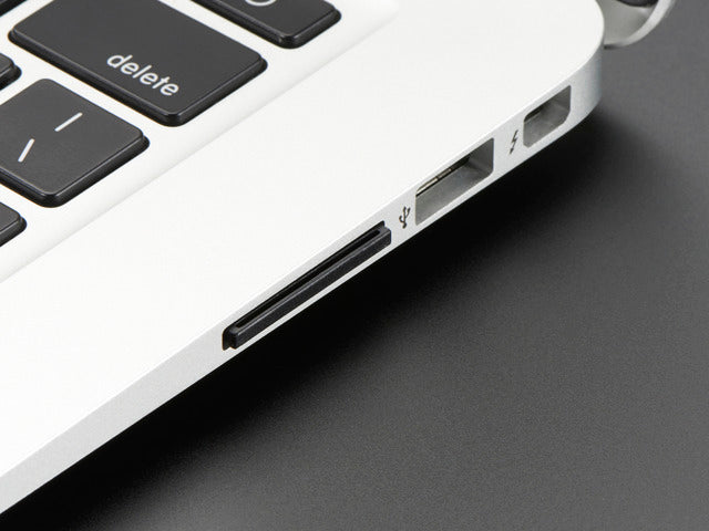 Black Shortening microSD adapter for Raspberry Pi & Macbooks