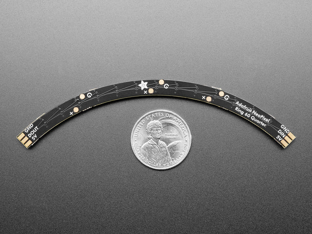 NeoPixel 1/4 60 Ring - 5050 RGB LED w/ Integrated Drivers