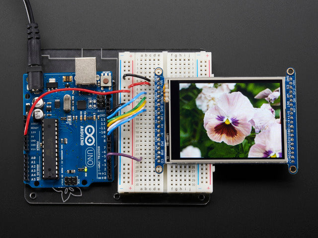 2.8" TFT LCD with Touchscreen Breakout Board w/MicroSD Socket