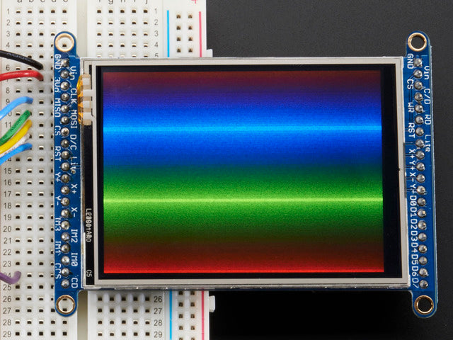 2.8" TFT LCD with Touchscreen Breakout Board w/MicroSD Socket