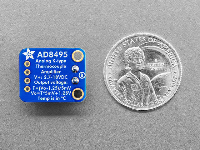 Analog Output K-Type Thermocouple Amplifier - AD8495 Breakout