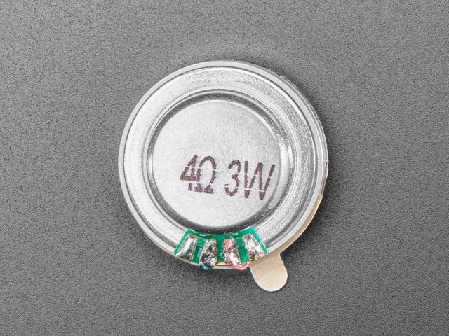 Medium Surface Transducer with Wires - 4 Ohm 3 Watt