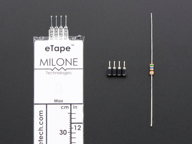 12" Chemical eTape Liquid Level Sensor with Teflon Jacket