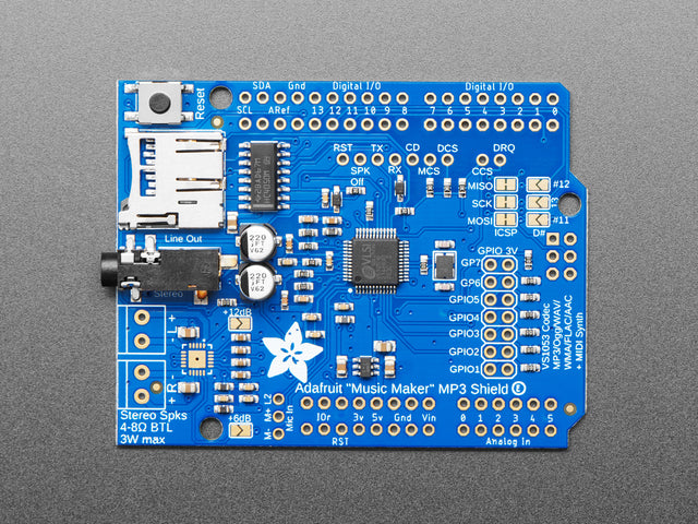 Adafruit "Music Maker" MP3 Shield for Arduino (MP3/Ogg/WAV...)
