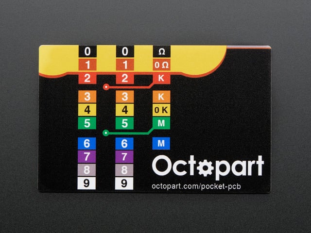 Octopart Pocket Electronics Reference PCB
