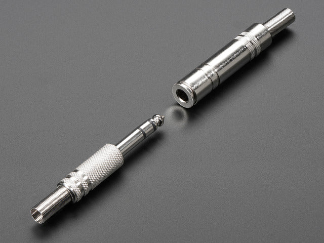 1/4" (6.35mm) DIY Stereo In-Line Jack