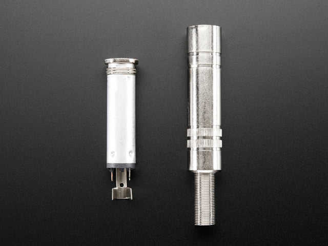 1/4" (6.35mm) DIY Stereo In-Line Jack