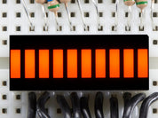 10 Segment Light Bar Graph LED Display - Amber