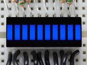 10 Segment Light Bar Graph LED Display - Blue