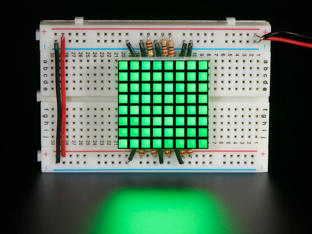 1.2" 8x8 Matrix Square Pixel - Pure Green