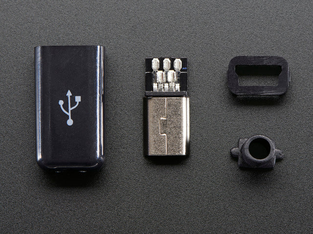 USB DIY Slim Connector Shell - Mini-B Plug