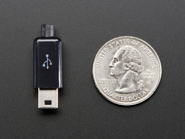 USB DIY Slim Connector Shell - Mini-B Plug