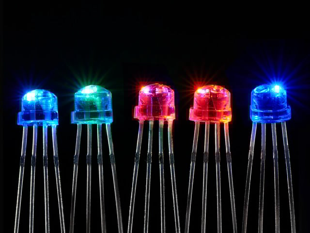 NeoPixel Clear 5mm Through-Hole LED - 5 Pack
