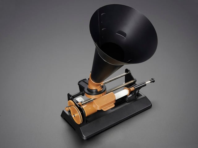 Edison Wax Candle Cylinder Phonograph Kit by Gakken