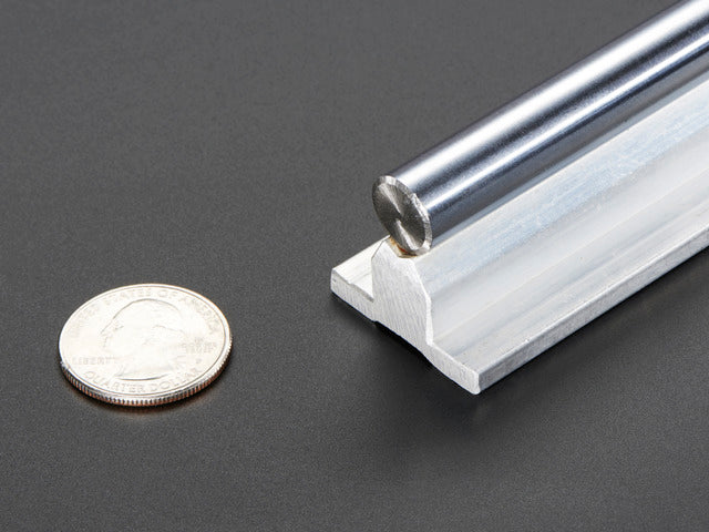 Linear Bearing Supported Slide Rail - 12mm wide - 600mm long