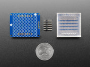 Small 1.2" 8x8 Ultra Bright Square Blue LED Matrix + Backpack