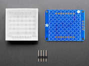 Small 1.2" 8x8 Bright Square Pure Green LED Matrix + Backpack