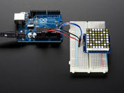 Small 1.2" 8x8 Ultra Bright Square White LED Matrix + Backpack