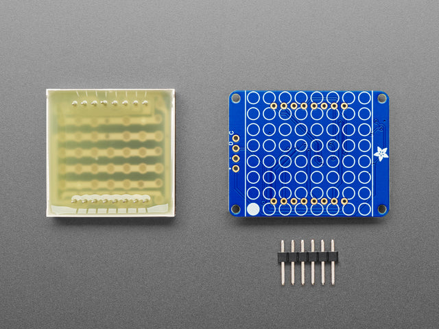Small 1.2" 8x8 Ultra Bright Square White LED Matrix + Backpack