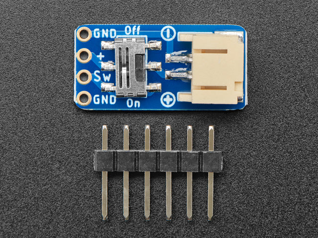 Switched JST-PH 2-Pin SMT Right Angle Breakout Board