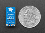 Switched JST-PH 2-Pin SMT Right Angle Breakout Board