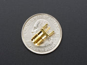 Edge-Launch SMA Connector for 0.8mm / 0.031" Slim PCBs