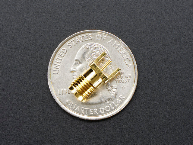 Edge-Launch SMA Connector for 0.8mm / 0.031" Slim PCBs