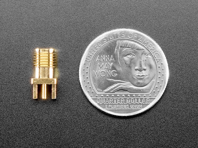 Edge-Launch SMA Connector for 1.6mm / 0.062" Thick PCBs