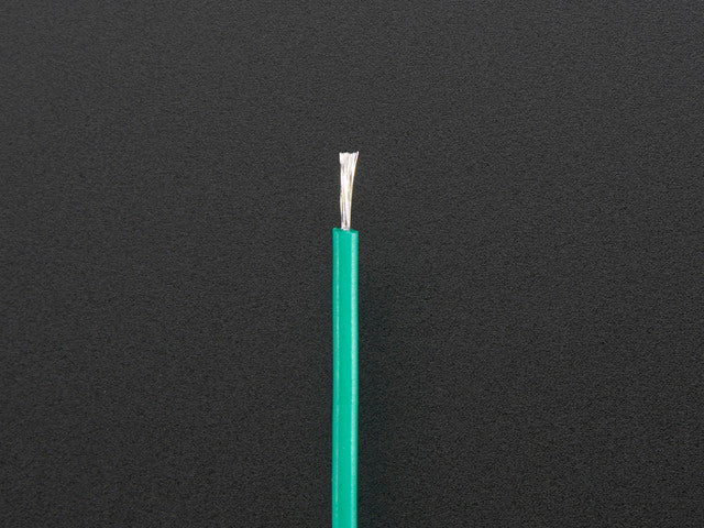 Silicone Cover Stranded-Core Wire - 2m 26AWG Green