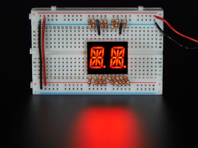 Dual Alphanumeric Display - Red 0.54" Digit Height - Pack of 2