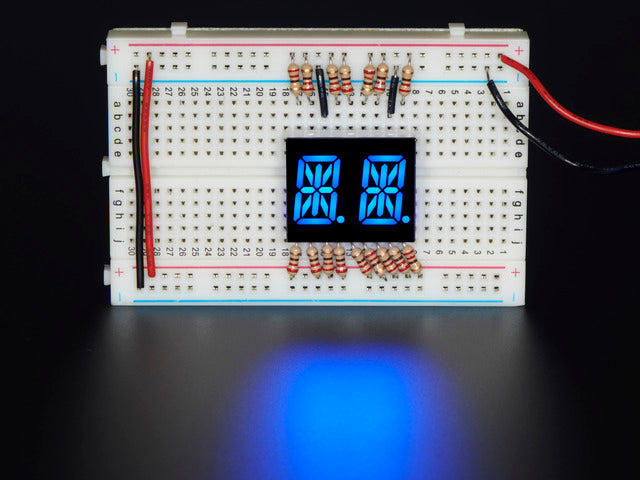 Dual Alphanumeric Display - Blue 0.54" Digit Height - Pack of 2