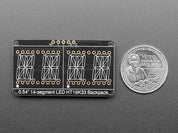 Adafruit 14-segment LED Alphanumeric Backpack - STEMMA QT