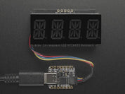 Quad Alphanumeric Display - Red 0.54" Digits w/ I2C Backpack
