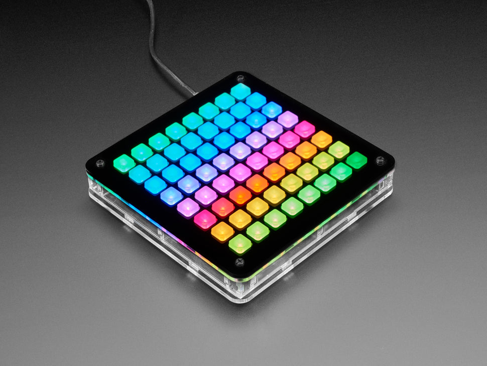 Adafruit 8x8 NeoTrellis Feather M4 Kit Pack