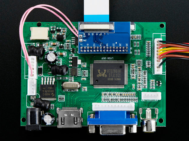 HDMI 4 Pi: 7" Display 1280x800 IPS - HDMI/VGA/NTSC/PAL