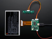 HDMI 4 Pi: 7" Display (no Touch) w/Mini Driver - 800x480 HDMI
