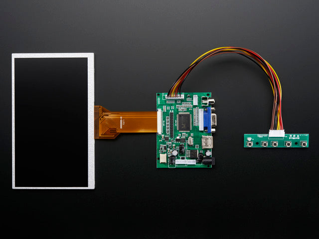 HDMI 4 Pi: 7" Display no Touchscreen 800x480 - HDMI/VGA/NTSC/PAL